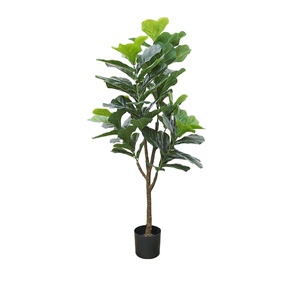 Hot Bán Bắc Âu Phong Cách Nhân Tạo Ficus Lyrata Cây Giả <span class=keywords><strong>Fiddle</strong></span> Lá Vả Nhà Máy Xả Rác Cây Hoàn Hảo Tân Gia Món Quà Đảng - Product Image 5
