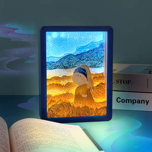 Peinture à l'huile d'artiste Van Gogh cadre <span class=keywords><strong>Photo</strong></span> 3D veilleuse Art décoration de la maison ensembles cadeaux pour hommes et femmes - Product Image 4