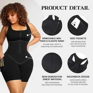 Hexin New Arrivals Full Body Shapepewear Tummy Trimmer Control High Compression Latex Bodysuit Fajas Colombianas Post Surgery