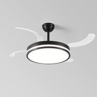 Kit de conversion de ventilateur de plafond BLDC avec 5 pales, télécommande, lumière LED - Utilisation en chambre à coucher, 5 vitesses, design moderne