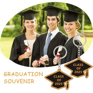 Graduation Cap Keychain Customizable Durable <b>Key</b> Ring for Graduation Gifts Students Alumni and Party Souvenir - Product Image 4