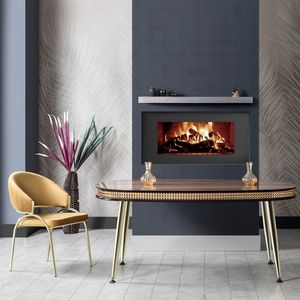Table à manger ovale de luxe Rosse Caz, plateau en marbre, extensible, 6 personnes, pieds en métal modernes de style européen, Turquie - Product Image 3