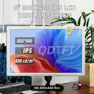 QDTFT 24-битный 40-контактный 5-дюймовый IPS LCD-дисплей 800x480, 800 нит, RGB - Product Image 3