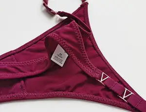 PASUXI vente en gros de sous-vêtements chauds pour femmes culotte sexy en soie glacée ultra fine pour filles t-back