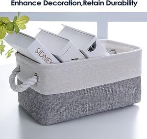 Storage <b>Baskets</b> for <b>Shelves</b> Small Fabric Storage Bins Collapsible Storage <b>Basket</b> - Product Image 4