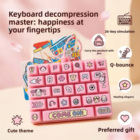 Jouet anti-stress en silicone simulant un clavier à 26 touches, pour tous les âges