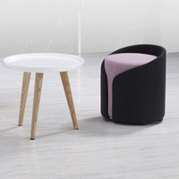 Table basse moderne et créative en pierre, petite, avec structure en bois massif, pour salon, canapé ou pied de lit