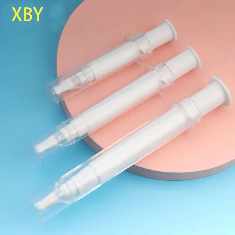 XBY OEM/ODM Botol Kosmetik Tanpa Udara 10 ML, Dispenser Pompa Serum 5ML 10 ML 20ML Kemasan Gel Pemutih Gigi