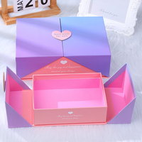 Caja de papel de embalaje de regalo de doble puerta, de diseño obd2