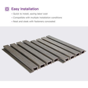 <span class=keywords><strong>Prix</strong></span> <span class=keywords><strong>de</strong></span> gros Externe WPC Co extrusion Revêtement mural WPC Panneau mural extérieur - Product Image 5