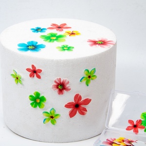 Stile artificiale decorazione torta di compleanno carta di riso appiccicosa foglia di tartaruga Wafer di carta <span class=keywords><strong>per</strong></span> la torta di fiori decorazioni - Product Image 1