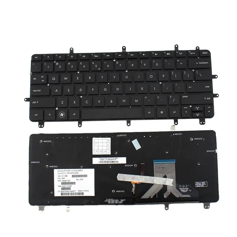 Schwarz laptop US tastatur für HP Spectre XT Pro 13-2000