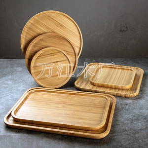 Plateau de service en bambou, couleur bois naturel, écologique, pour restaurant, hôtel, pizza, sushi, pain - Product Image 3