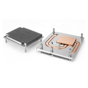 Disipador de Calor Delgado para CPU de Servidor, Base de Cobre con Tubos de Calor, Aletas de Aluminio, <span class=keywords><strong>Componentes</strong></span> de Refrigeración por Aire para Equipos Médicos, IPC, PCB, Placa Base - Product Image 1