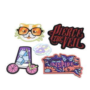 カスタム刺繍ロゴベルクロハット服パッチ野球帽織りラベルパッチ - Product Image 2