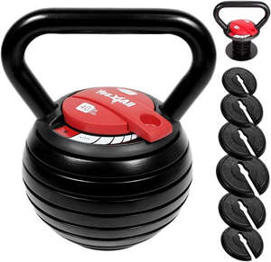 Chất lượng cao có thể điều chỉnh gang kettlebell Set <span class=keywords><strong>ABS</strong></span> cao su duy nhất biểu tượng tùy chỉnh bền tập thể dục quả tạ Weights-4-18kg có thể điều chỉnh - Product Image 1