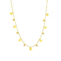 Collier porte-bonheur en acier inoxydable plaqué or avec cristal, étoile, fleur, cœur, arbre de vie, chaîne, cadeau pour femme, bijoux