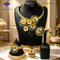 MEIZI BIJOUX 2023 fait à la main en cuivre plaqué or ensemble de bijoux brésiliens pour femmes pour mariage fiançailles bijoux de fête