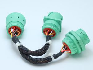 1ft/0.3m J1939 ELD Splitter Y-kabel J1939 9-pins mannelijk naar 2 vrouwelijke verlengkabel - Product Image 2