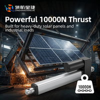 Actionneur linéaire robuste 10000N pour tracker solaire, 12V-48V CC, suivi solaire de précision, étanche IP66, OEM/ODM