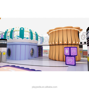 Équipement de parc d'attractions intérieur gratuit à concevoir, château, maison, aire de jeux intérieure de grande taille pour adolescents et enfants avec toboggans - Product Image 3