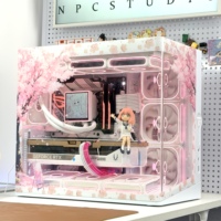 Kipas PC NPC Starlink V12 120MM Premium Feel Super ARGB Macho Pink Prism Silent untuk Casing Komputer, CPU Gaming, 5V 3/4 Pin Fluid