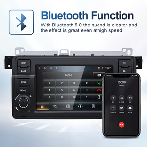 HFMidia 7" For BMW M3 3series E46 Music Screen Wireless Android AUTO Carplay Car Multimedia Video Players Radio <b>Bluetooth</b> - Product Image 2