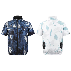 Gilet Rinfrescante Mimetico da <span class=keywords><strong>Lavoro</strong></span> con Ventola USB, Gilet Climatizzato Estivo <span class=keywords><strong>per</strong></span> Esterni, Resistente al Calore e Protezione Solare - Product Image 4