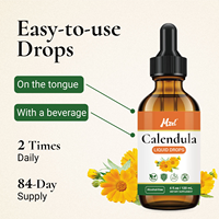 Extrait de Calendula Naturel en Gouttes Liquides – Soutient la Santé de la Peau et le Système Immunitaire – Teinture Végétale