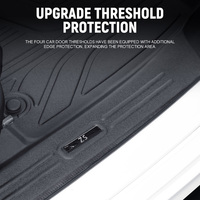 Tapis de sol de voiture 5D sur mesure en TPE, 3 pièces, design à bords épais, toutes saisons, imperméables, antidérapants, pour MG ZS