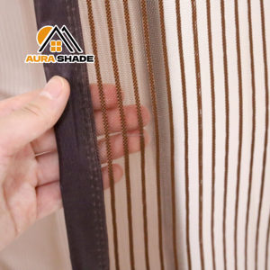 Moustiquaire de porte transparente isolante intégrée avec aimants, <span class=keywords><strong>rideau</strong></span> de porte manuel mains libres, moustiquaire de porte moderne pour la confidentialité en tulle - Product Image 3