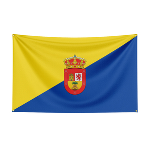 Bandera de España de Gran Canaria, impresa digitalmente, de poliéster duradero, personalizada, de 3x5 pies, para decoración - Product Image 1