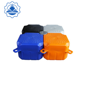 Blocs flottants modulaires en HDPE à longue durée <span class=keywords><strong>de</strong></span> vie pour pontons <span class=keywords><strong>de</strong></span> pêche, pont flottant avec une durée <span class=keywords><strong>de</strong></span> vie <span class=keywords><strong>de</strong></span> 15 ans, 500x500x400mm, flottabilité <span class=keywords><strong>de</strong></span> 350kg/m - Product Image 5