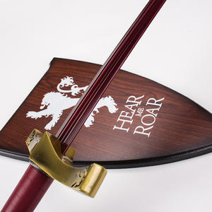 Sin afilar para Game of Thrones Oath-Breaking Western Sword Red Sword of Ice Fire con grabado chapado en oro Brienne Jaime - Product Image 4