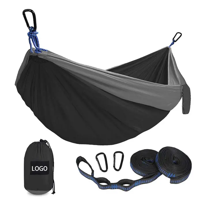 Bilink Hot Selling Outdoor Leisure Double 2 Person Cotton Hammocks 450lbs Ultralight Camping Hammock