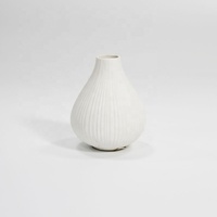 Bouteille de diffuseur d'huile essentielle en céramique de luxe de 150ml conteneur de parfum de maison mat pour accessoire de parfum de bougies vides de bureau