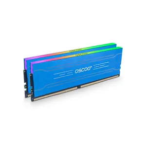 OSCOO New DDR4 RGB 3200mhz with heat sink Ram 8GB 16GB 32GB DDR4 Memory 3600mhz DDR4 RGB Memoria for Gaming PC