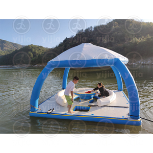 Plateforme <span class=keywords><strong>de</strong></span> pêche flottante en PVC Voyager, ponton gonflable pour bateau, plateforme flottante gonflable Island Hopper pour le divertissement - Product Image 3