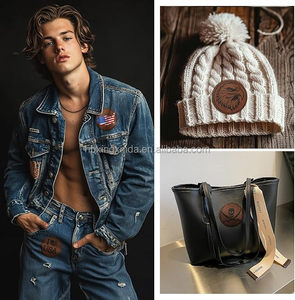 Großhandel Laser-gravierte PU-Leder-Patches – Aufbügel-Patches für Uniformen - Product Image 6