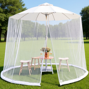 <span class=keywords><strong>Parapluie</strong></span> avec moustiquaire Couverture Patio <span class=keywords><strong>Parapluie</strong></span> Moustiquaire Ronde Filets Suspendus Double <span class=keywords><strong>Fermeture</strong></span> Éclair Porte <span class=keywords><strong>Lit</strong></span> Auvent Maison Jardin - Product Image 3