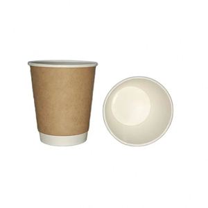 Gobelet en papier biodégradable à double paroi de 8 oz, imprimé sur mesure, pour boissons chaudes avec thé - Product Image 3