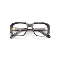 Montures de lunettes optiques carrées unisexes classiques à motif de dessin animé, en acétate transparent, avec protection anti-lumière bleue, pour adultes, avec étui – Prix usine