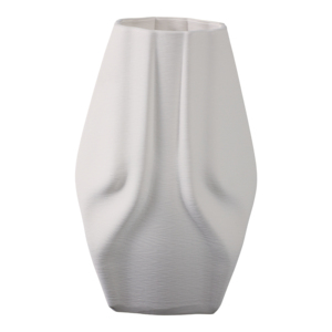 Vaso moderno in porcellana 3D con motivi geometrici per soggiorno, pezzo decorativo per l'arredamento della casa - Product Image 1