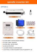 1.5kw 2.2kw 3.2kw Spindle Pendingin Air untuk Mesin Router CNC