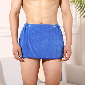 Pantalon de nuit sexy pour homme <span class=keywords><strong>en</strong></span> microfibre ultra-fine, séchage rapide, serviette de bain pour adulte, short de plage à fentes latérales - Product Image 1