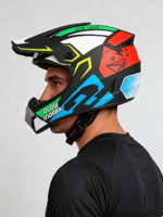 Casque de moto unisexe élégant certifié 3C pour adultes, style intégral, en alliage plastique technique, pour toutes les saisons, sûr et sportif