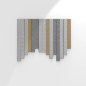 Tableau blanc acoustique absorbant le son en PET, contrôle du bruit, fibre de polyester, tableau d'affichage acoustique, tableau mural, tableau d'affichage - Product Image 1