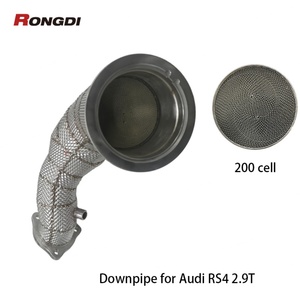 Factory Direct Heat Shield Catted Exhaust Downpipe for Audi RS4/RS5 B9/B9.5 2.9T 2021With OPF Sensor - Product Image 5