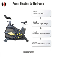 Bicicleta de Spinning con Asiento Ajustable, Manillar Multigrip, Pedales y Marco de Soporte Estable para Equipos de Fitness Comerciales