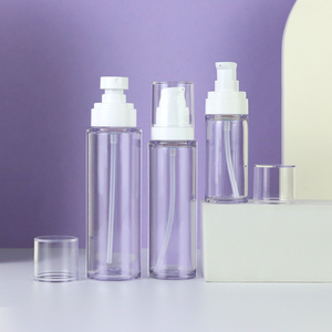 Idealpak Thick Wall Clear Empty Container Dispenser Bottle Lotion Pump PET Plastic Bottles